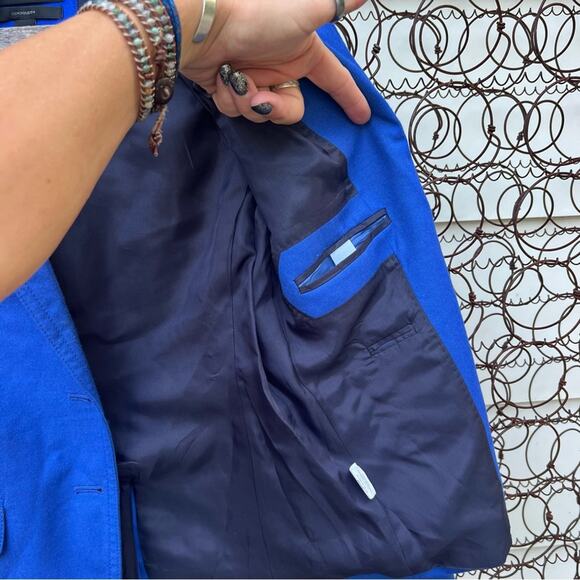 J.Crew schoolboy two button blazer blue SIZE 0 - Picture 6 of 10